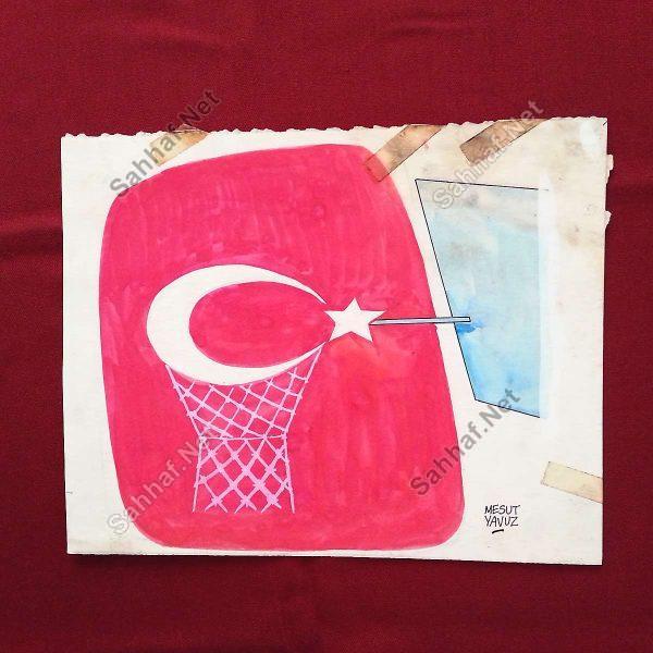 MESUT YAVUZ İMZALI ORİJİNAL KARİKATÜR Sahhaf.Net Kitap Dergi Efemera 3