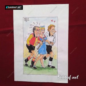 MESUT YAVUZ ORİJİNAL KARİKATÜR 21x30 4 MESUT YAVUZ ORİJİNAL KARİKATÜR 21×30