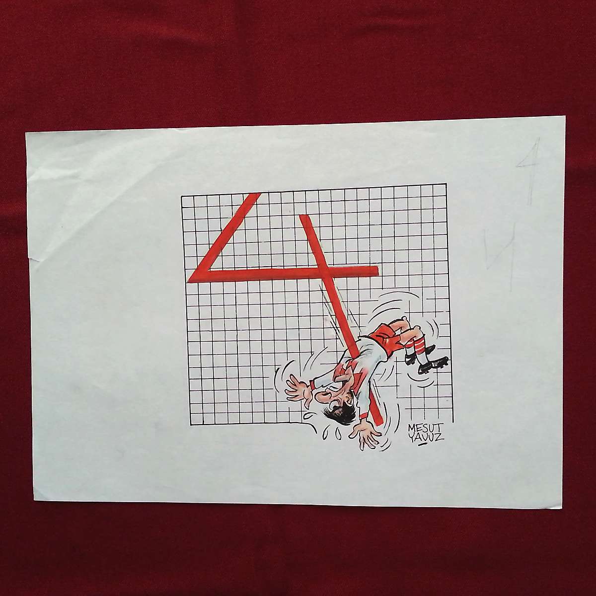 MESUT YAVUZ İMZALI ORİJİNAL KARİKATÜR 30x21 1 MESUT YAVUZ İMZALI ORİJİNAL KARİKATÜR 30x21
