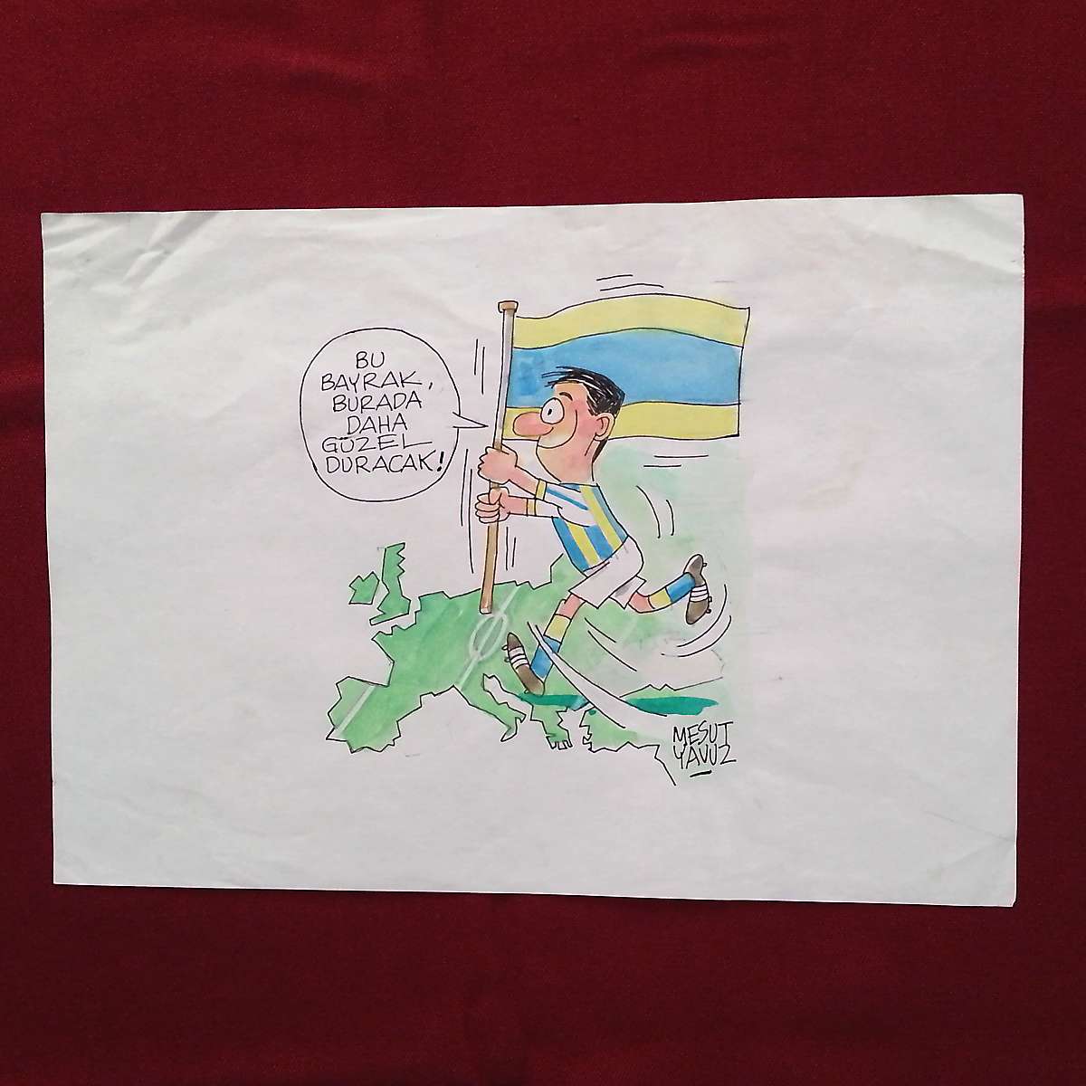 MESUT YAVUZ İMZALI ORİJİNAL KARİKATÜR 30x21 1 MESUT YAVUZ İMZALI ORİJİNAL KARİKATÜR 30x21