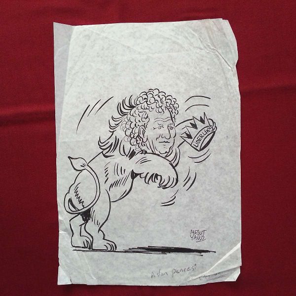 MESUT YAVUZ İMZALI ORİJİNAL KARİKATÜR 21x30 44 MESUT YAVUZ İMZALI ORİJİNAL KARİKATÜR 21×30