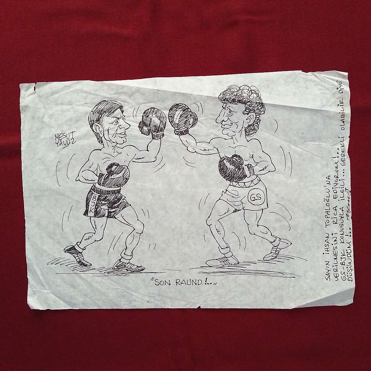 MESUT YAVUZ İMZALI ORİJİNAL KARİKATÜR 30x21 1 MESUT YAVUZ İMZALI ORİJİNAL KARİKATÜR 30x21