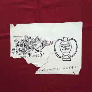 1966 TÜRKİYE KUPASI ORİJİNAL KARİKATÜR 5 1966 TÜRKİYE KUPASI ORİJİNAL KARİKATÜR