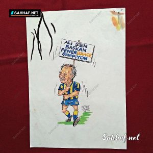 MESUT YAVUZ İMZALI ORİJİNAL KARİKATÜR 21x30 8 MESUT YAVUZ İMZALI ORİJİNAL KARİKATÜR 21×30
