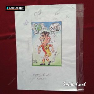 MESUT YAVUZ İMZALI ORİJİNAL KARİKATÜR 21x30 11 MESUT YAVUZ İMZALI ORİJİNAL KARİKATÜR 21×30