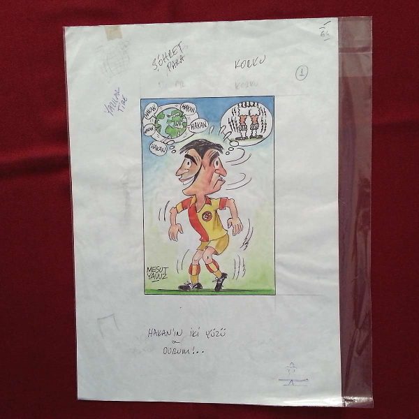 MESUT YAVUZ İMZALI ORİJİNAL KARİKATÜR 21x30 57 MESUT YAVUZ İMZALI ORİJİNAL KARİKATÜR 21×30