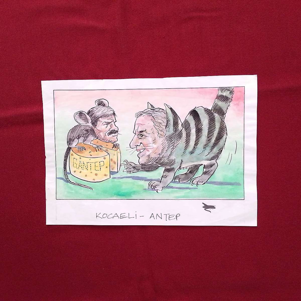 MESUT YAVUZ ORİJİNAL KARİKATÜR 23x16 1 MESUT YAVUZ ORİJİNAL KARİKATÜR 23x16