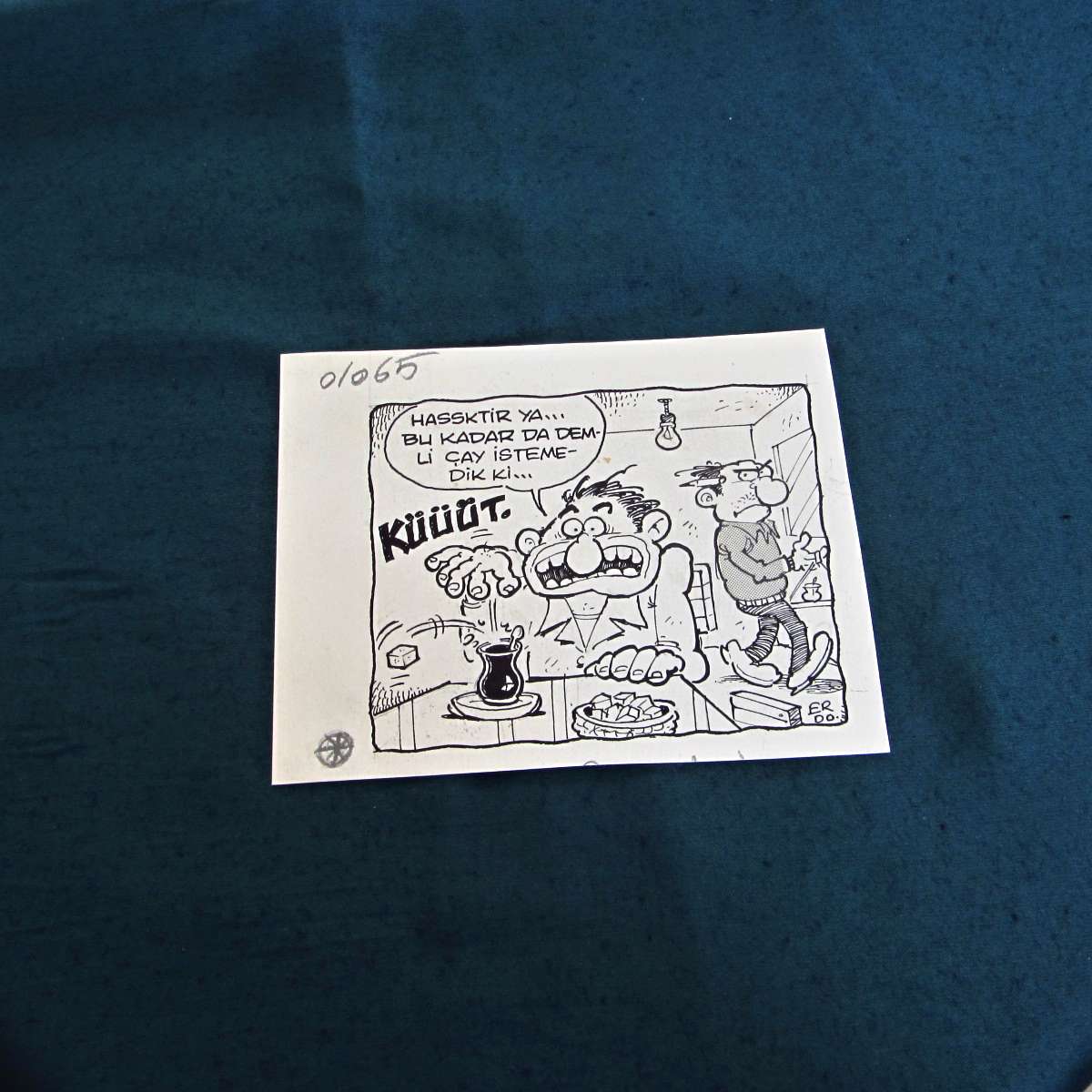 ÇAY KONULU ORİJİNAL KARİKATÜR 1 ÇAY KONULU ORİJİNAL KARİKATÜR