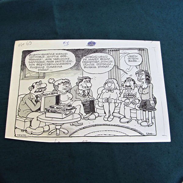KIZ İSTEME KONULU ORİJİNAL KARİKATÜR 49 KIZ İSTEME KONULU ORİJİNAL KARİKATÜR