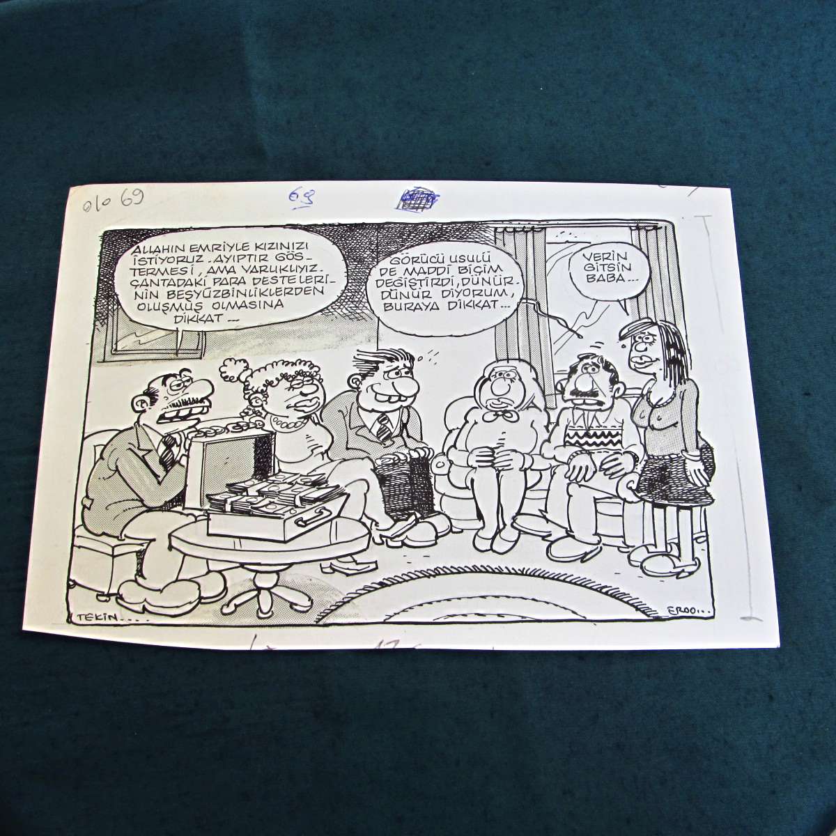 KIZ İSTEME KONULU ORİJİNAL KARİKATÜR 1 KIZ İSTEME KONULU ORİJİNAL KARİKATÜR