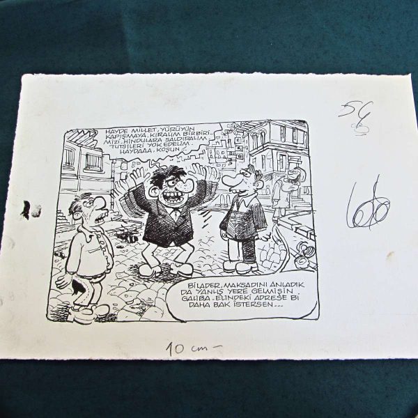 PROVOKASYON KONULU ORİJİNAL KARİKATÜR 46 PROVOKASYON KONULU ORİJİNAL KARİKATÜR