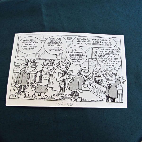 YOLSUZLUK KONULU ORİJİNAL KARİKATÜR 44 YOLSUZLUK KONULU ORİJİNAL KARİKATÜR