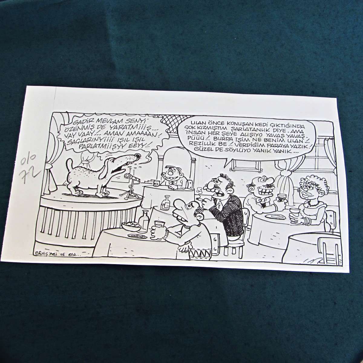 SAHNE KONULU ORİJİNAL KARİKATÜR 1 SAHNE KONULU ORİJİNAL KARİKATÜR