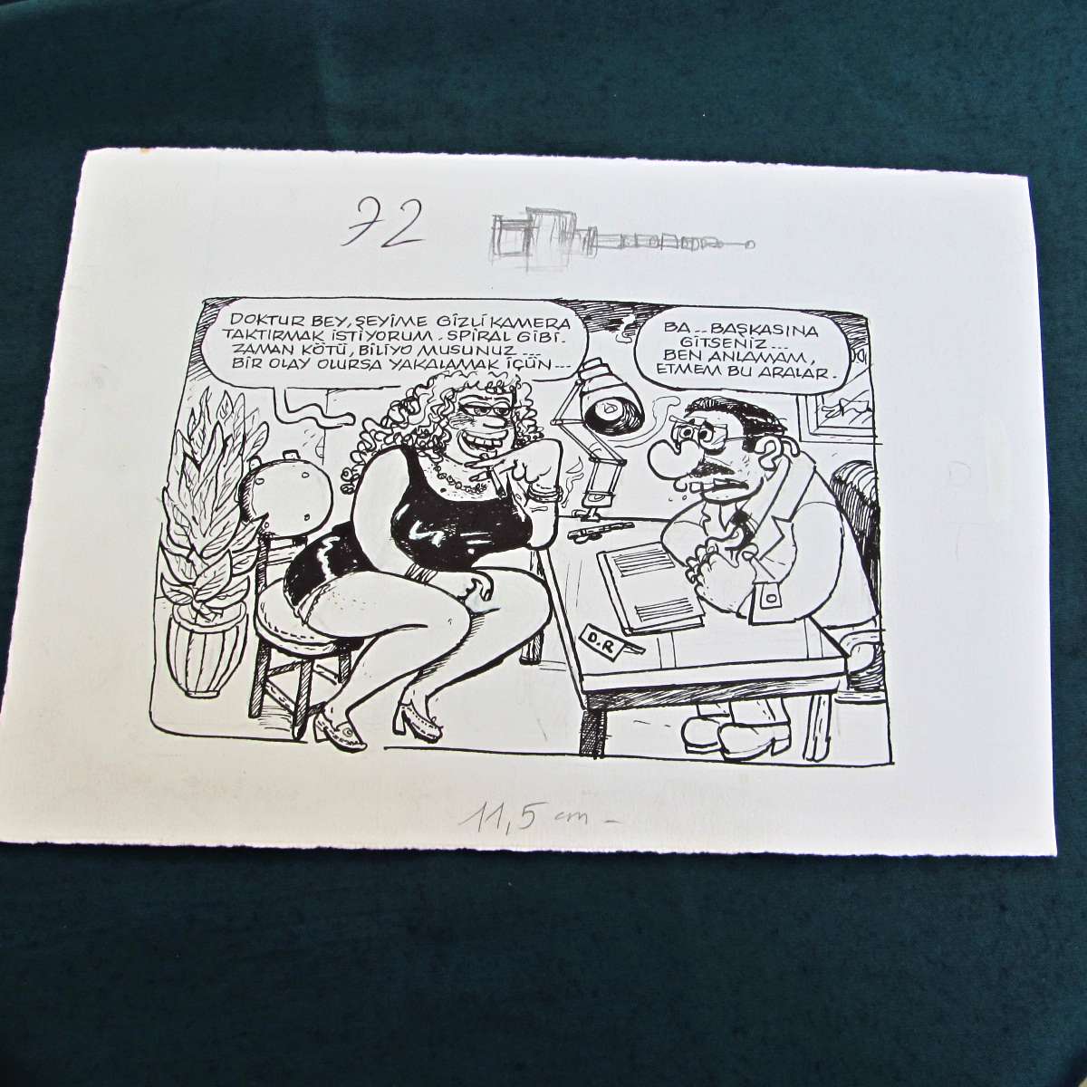 GİZLİ KAMERA KONULU ORİJİNAL KARİKATÜR 1 GİZLİ KAMERA KONULU ORİJİNAL KARİKATÜR