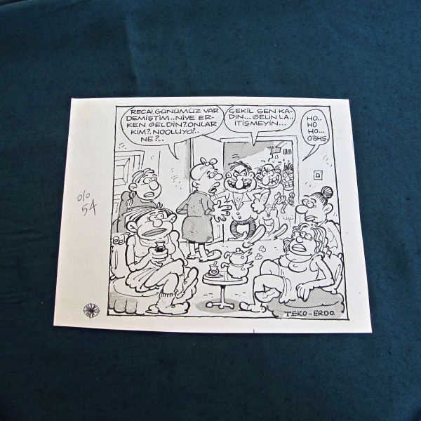 ABAZALIK KONULU ORİJİNAL KARİKATÜR 59 ABAZALIK KONULU ORİJİNAL KARİKATÜR