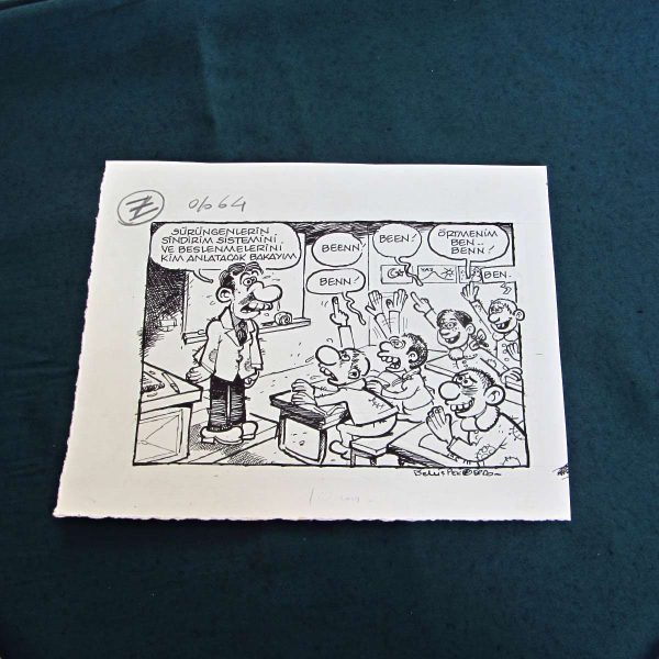 EĞİTİM KONULU ORİJİNAL KARİKATÜR 55 EĞİTİM KONULU ORİJİNAL KARİKATÜR