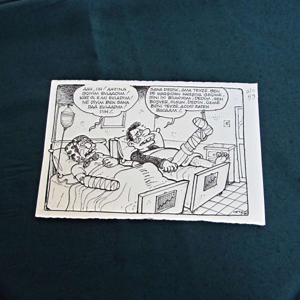 HASTANE KONULU ORİJİNAL KARİKATÜR 41 HASTANE KONULU ORİJİNAL KARİKATÜR