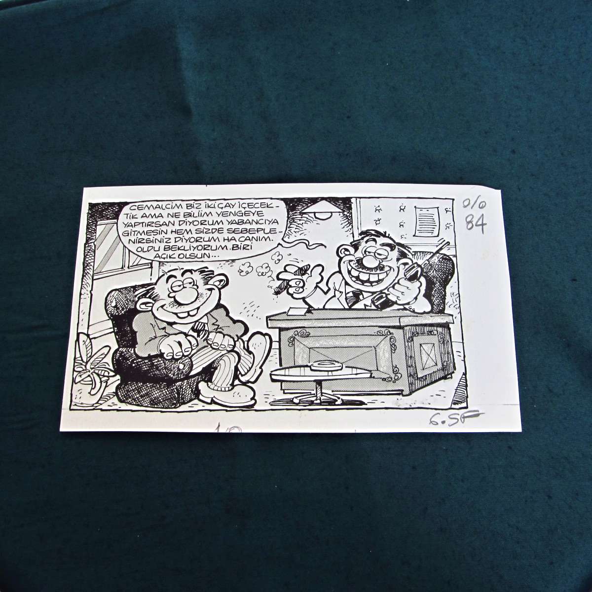 ÇAY KONULU ORİJİNAL KARİKATÜR 1 ÇAY KONULU ORİJİNAL KARİKATÜR