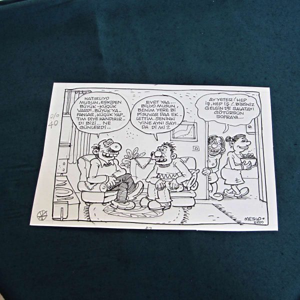 İŞ MUHABBETİ KONULU ORİJİNAL KARİKATÜR 59 İŞ MUHABBETİ KONULU ORİJİNAL KARİKATÜR