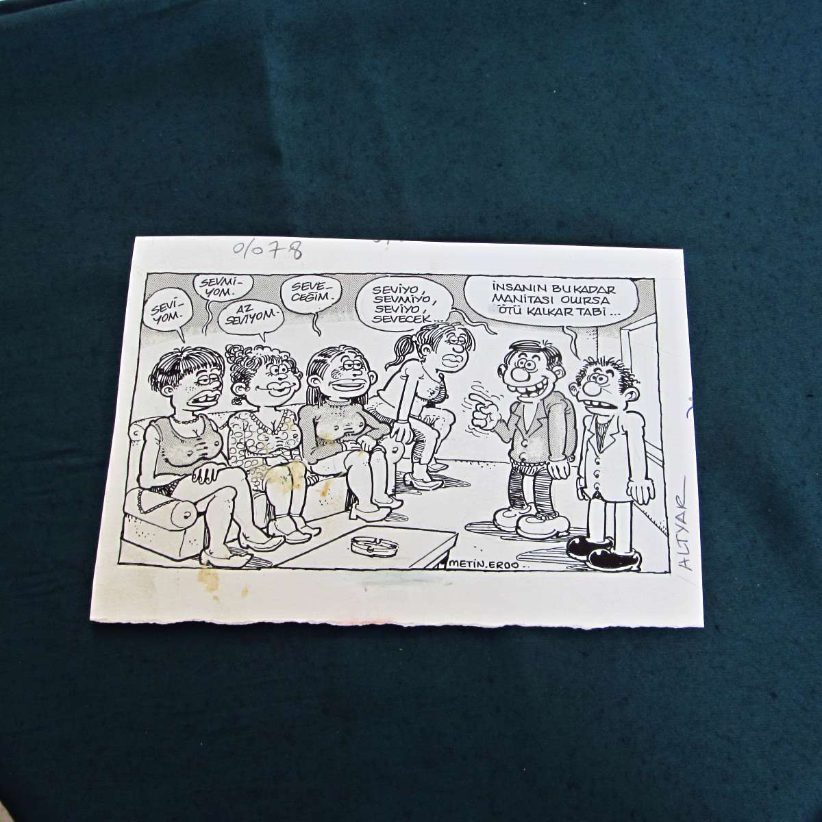 İLİŞKİ KONULU ORİJİNAL KARİKATÜR 1 İLİŞKİ KONULU ORİJİNAL KARİKATÜR