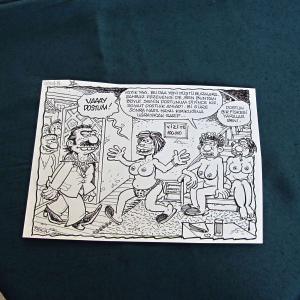 DOSTLUK KONULU ORİJİNAL KARİKATÜR 56 DOSTLUK KONULU ORİJİNAL KARİKATÜR