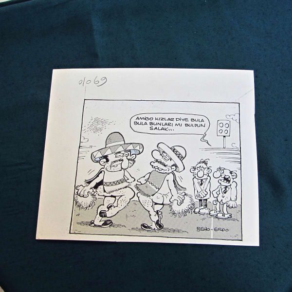 AMİGO KONULU ORİJİNAL KARİKATÜR 50 AMİGO KONULU ORİJİNAL KARİKATÜR