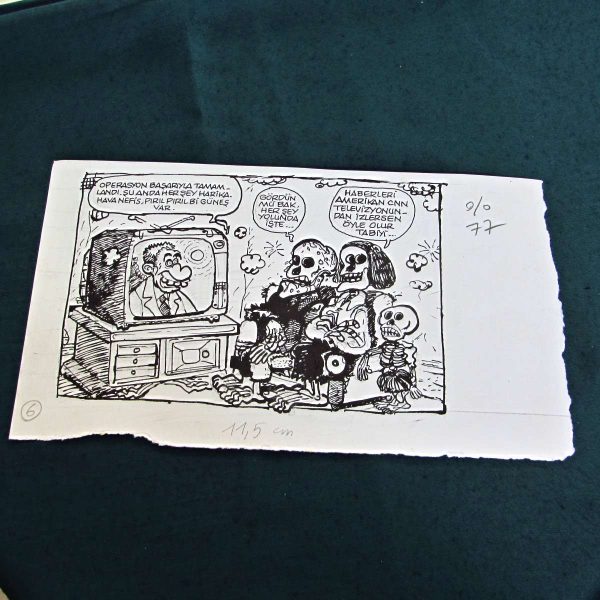 TELEVİZYON KONULU ORİJİNAL KARİKATÜR 47 TELEVİZYON KONULU ORİJİNAL KARİKATÜR