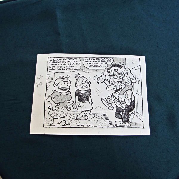 DEVE GÜREŞİ ORİJİNAL KARİKATÜR 60 DEVE GÜREŞİ ORİJİNAL KARİKATÜR