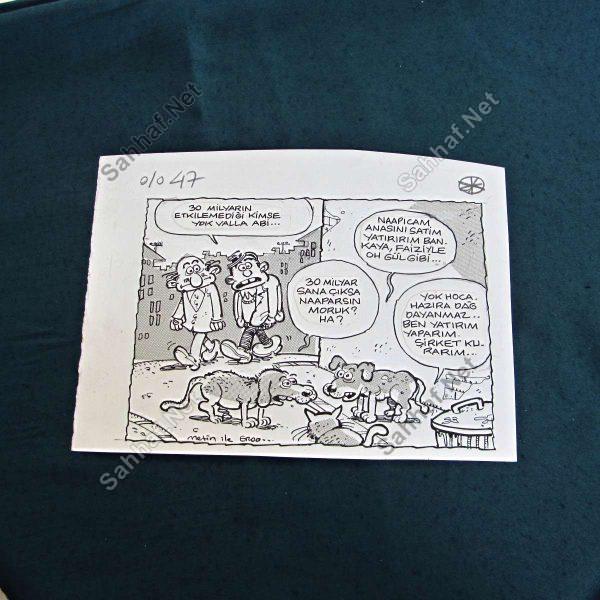 ORİJİNAL KARİKATÜR Sahhaf.Net Kitap Dergi Efemera 2