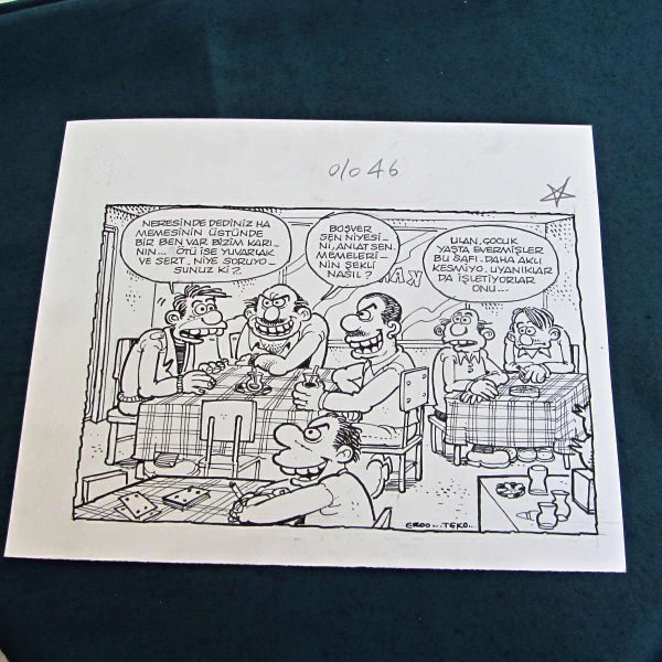 SAFLIK KONULU ORİJİNAL KARİKATÜR 55 SAFLIK KONULU ORİJİNAL KARİKATÜR