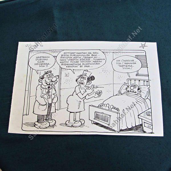 ORİJİNAL KARİKATÜR Sahhaf.Net Kitap Dergi Efemera 2