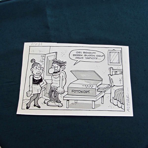 GRUP SEKS KONULU ORİJİNAL KARİKATÜR 46 GRUP SEKS KONULU ORİJİNAL KARİKATÜR