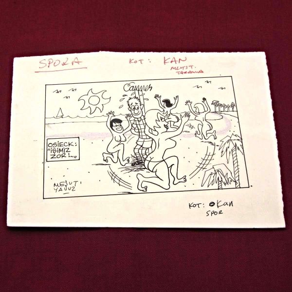 MESUT YAVUZ İMZALI ORİJİNAL KARİKATÜR 17x10 41 MESUT YAVUZ İMZALI ORİJİNAL KARİKATÜR 17×10