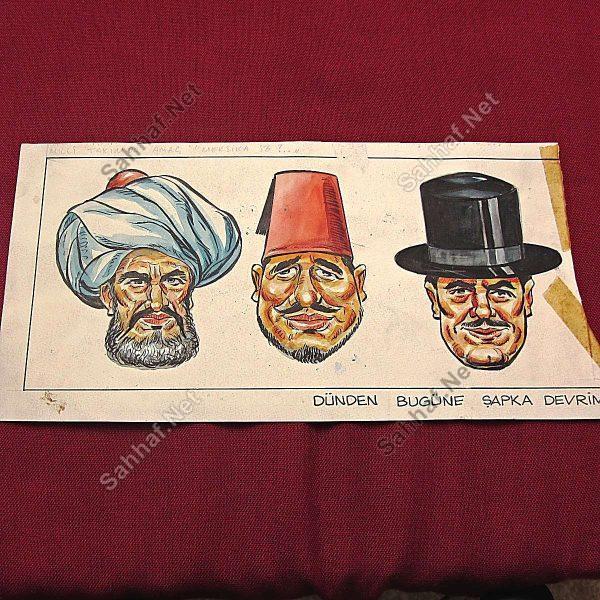 MESUT YAVUZ ORİJİNAL KARİKATÜR Sahhaf.Net Kitap Dergi Efemera