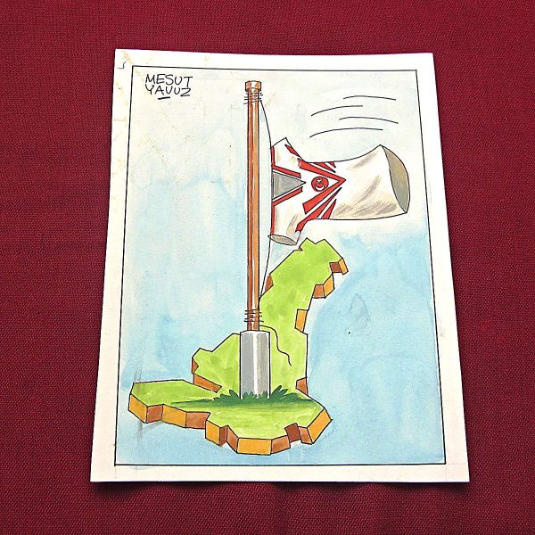 MESUT YAVUZ İMZALI ORİJİNAL KARİKATÜR 13x17 54 MESUT YAVUZ İMZALI ORİJİNAL KARİKATÜR 13×17