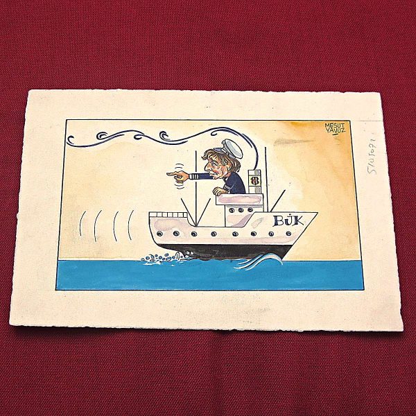 MESUT YAVUZ İMZALI ORİJİNAL KARİKATÜR 16x9 51 MESUT YAVUZ İMZALI ORİJİNAL KARİKATÜR 16×9