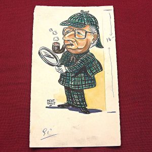 MESUT YAVUZ İMZALI ORİJİNAL KARİKATÜR 9x16 7 MESUT YAVUZ İMZALI ORİJİNAL KARİKATÜR 9×16