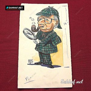 MESUT YAVUZ İMZALI ORİJİNAL KARİKATÜR 9x16 7 MESUT YAVUZ İMZALI ORİJİNAL KARİKATÜR 9×16