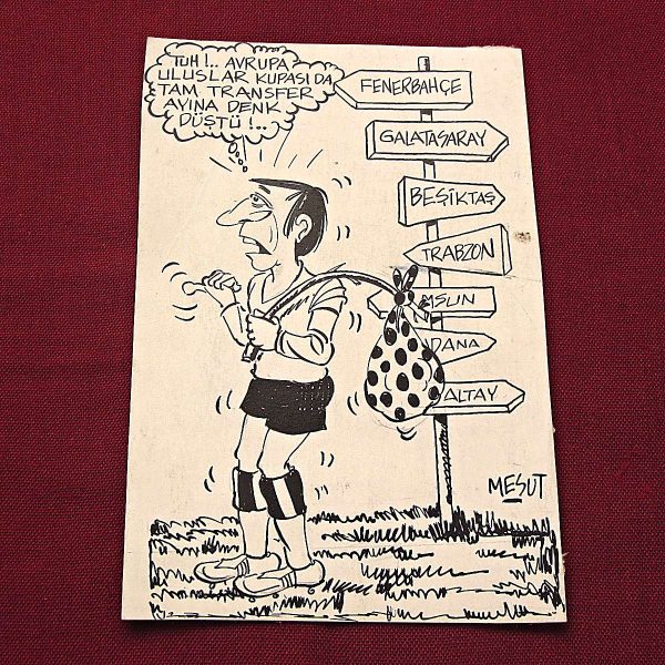 MESUT YAVUZ İMZALI ORİJİNAL KARİKATÜR 11x18 48 MESUT YAVUZ İMZALI ORİJİNAL KARİKATÜR 11×18