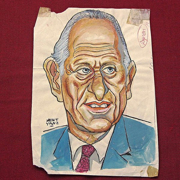 MESUT YAVUZ İMZALI ORİJİNAL KARİKATÜR 12x18 43 MESUT YAVUZ İMZALI ORİJİNAL KARİKATÜR 12×18