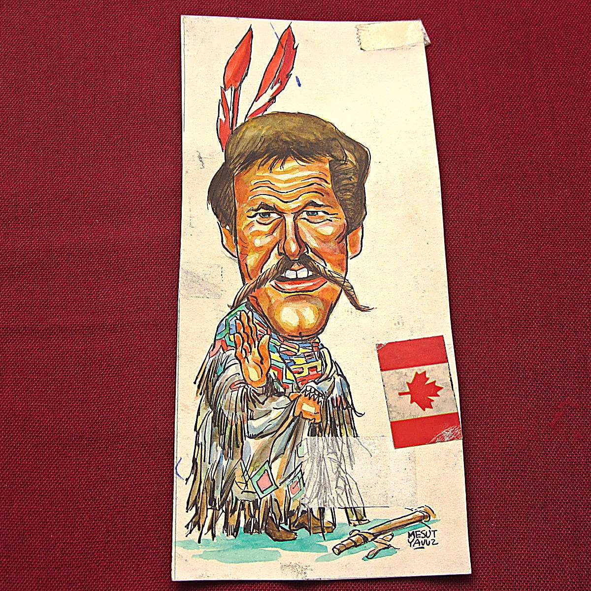 MESUT YAVUZ İMZALI ORİJİNAL KARİKATÜR 6x20 1 MESUT YAVUZ İMZALI ORİJİNAL KARİKATÜR 6x20