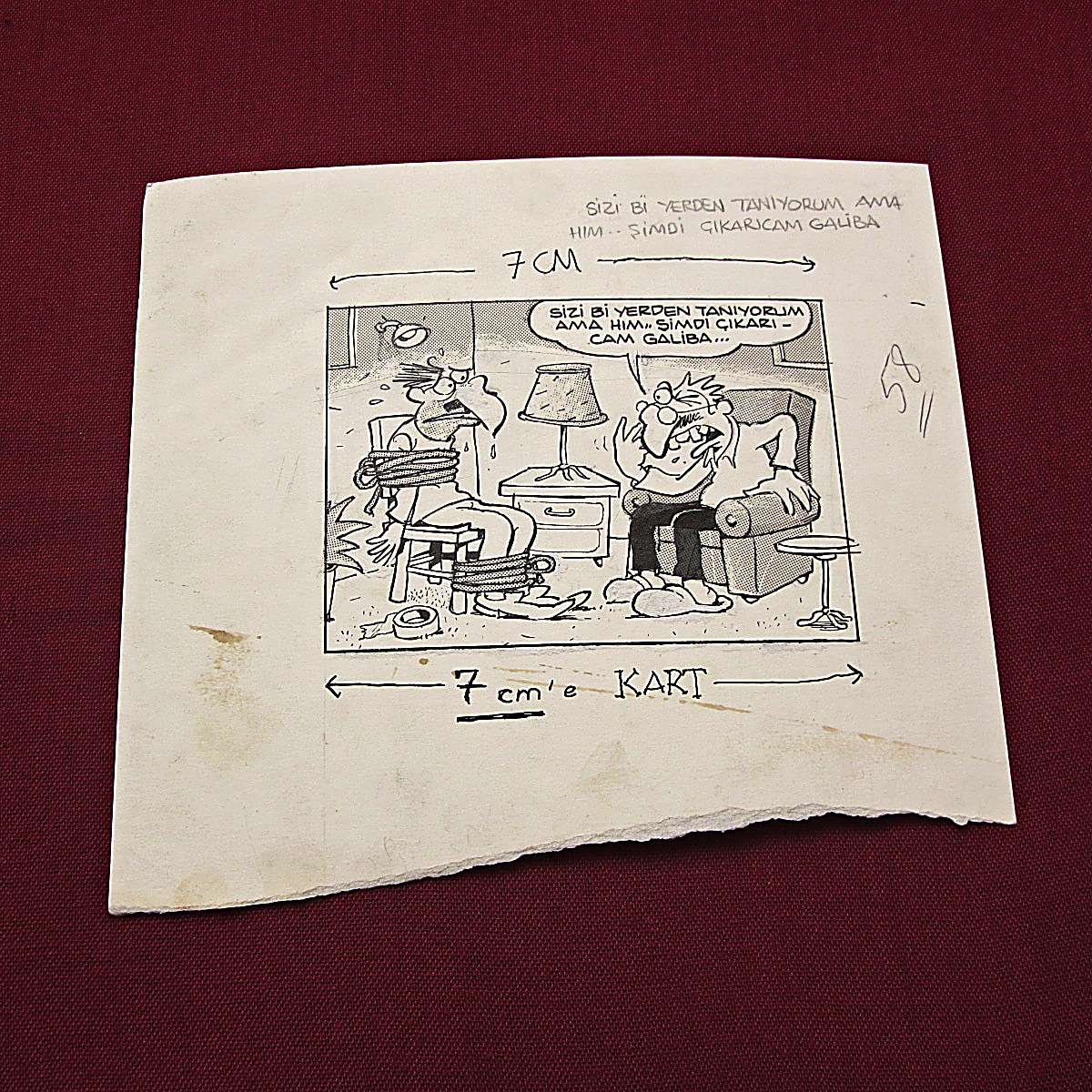 SORGU KONULU ORİJİNAL KARİKATÜR 1 SORGU KONULU ORİJİNAL KARİKATÜR