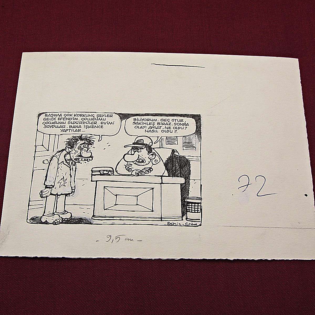 İŞKENCE KONULU ORİJİNAL KARİKATÜR 1 İŞKENCE KONULU ORİJİNAL KARİKATÜR