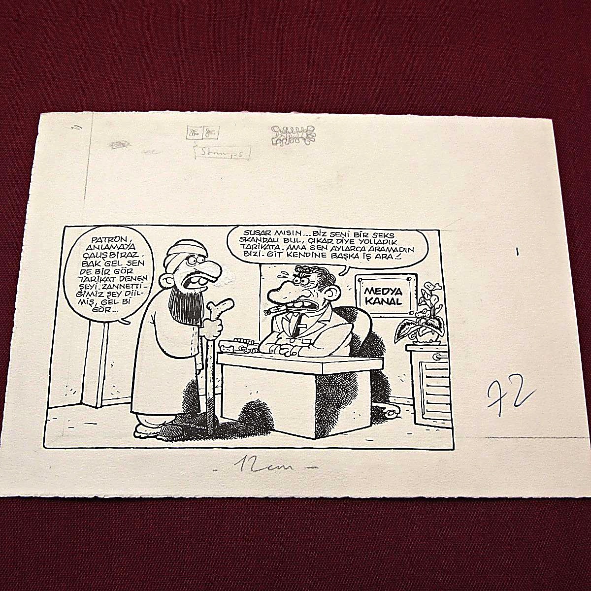 TARİKAT KONULU ORİJİNAL KARİKATÜR 1 TARİKAT KONULU ORİJİNAL KARİKATÜR