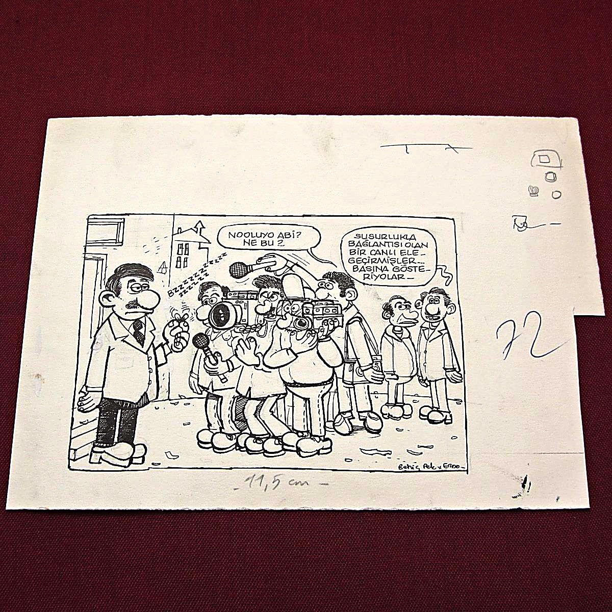 SUSURLUK KONULU ORİJİNAL KARİKATÜR 1 SUSURLUK KONULU ORİJİNAL KARİKATÜR