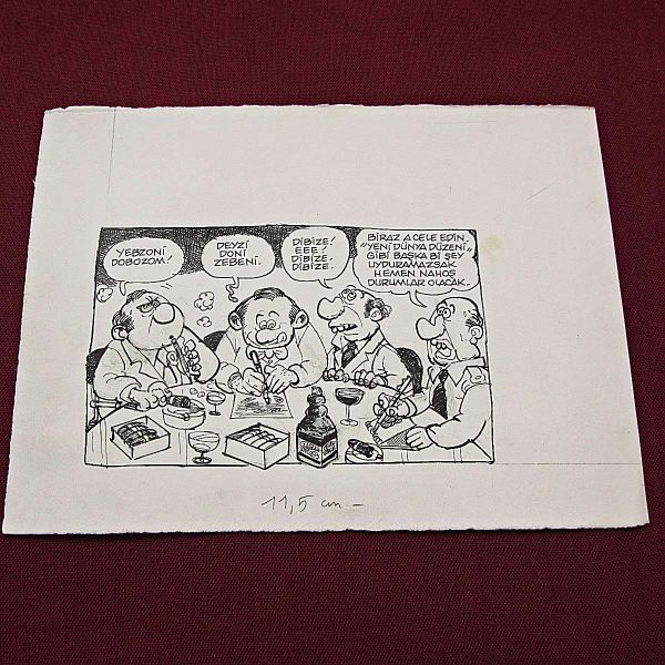 YENİ DÜNYA DÜZENİ KONULU ORİJİNAL KARİKATÜR 58 YENİ DÜNYA DÜZENİ KONULU ORİJİNAL KARİKATÜR