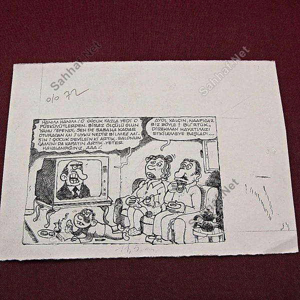 ORİJİNAL KARİKATÜR Sahhaf.Net Kitap Dergi Efemera 2