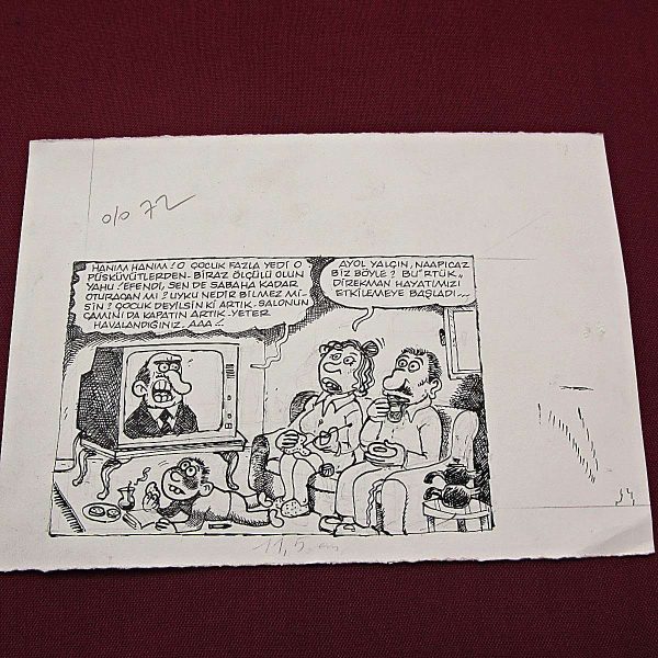 RTÜK KONULU ORİJİNAL KARİKATÜR 59 RTÜK KONULU ORİJİNAL KARİKATÜR