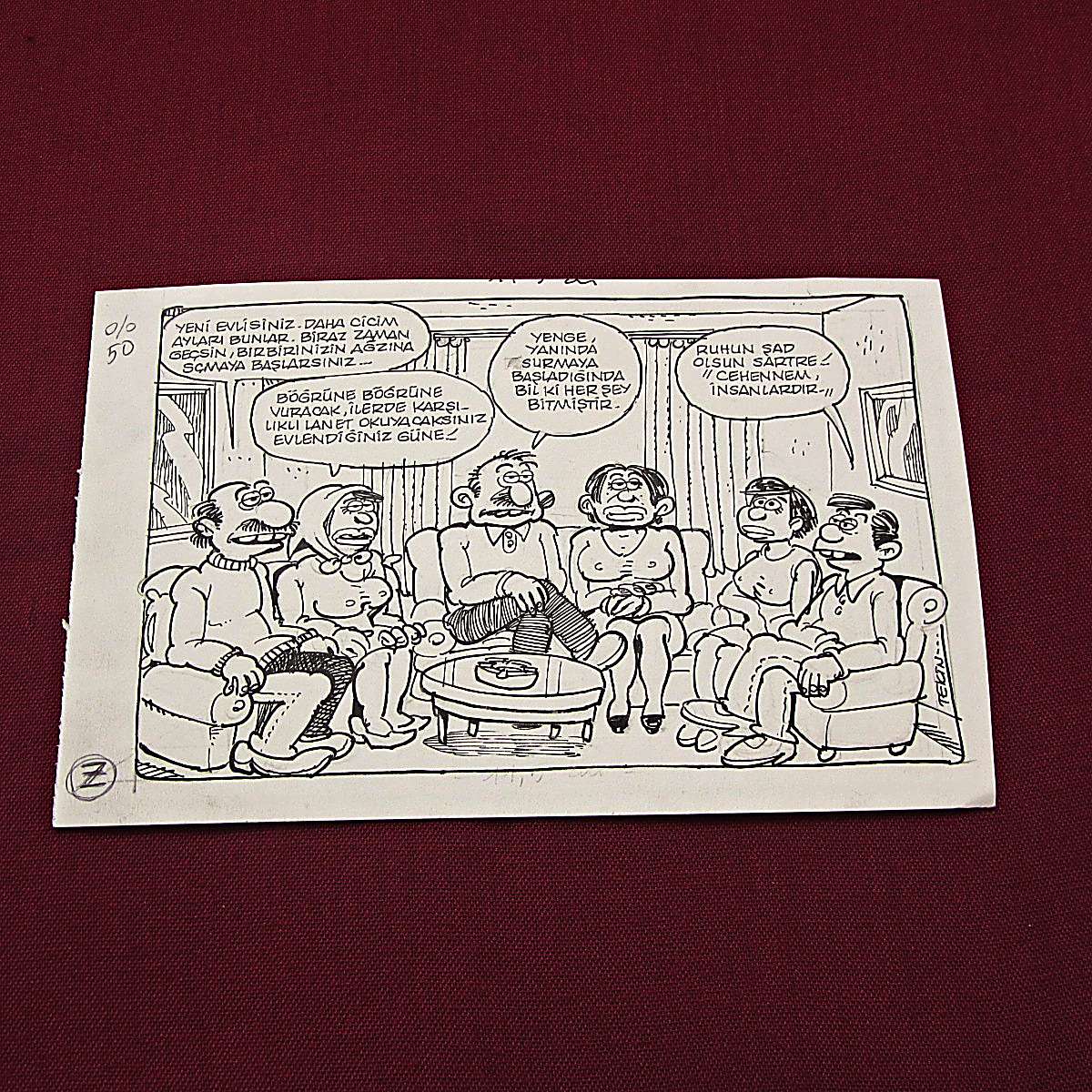 EVLİLİK KONULU ORİJİNAL KARİKATÜR 1 EVLİLİK KONULU ORİJİNAL KARİKATÜR