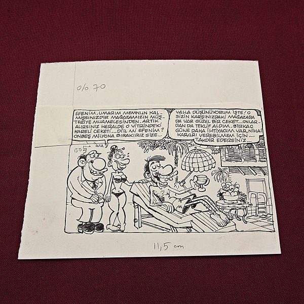 MEMNUNİYET KONULU ORİJİNAL KARİKATÜR 54 MEMNUNİYET KONULU ORİJİNAL KARİKATÜR